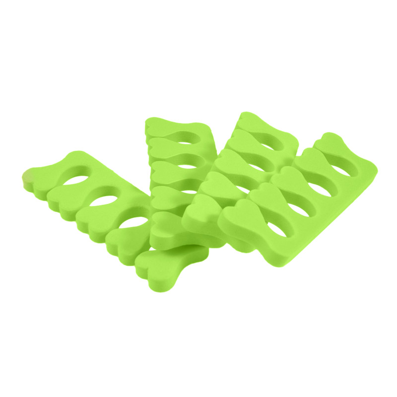 50/100 vnt. Žalia/rožinė/raudona nagų dailės pėdų skaldymo putų manikiūro priemonė