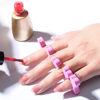 50/100 τμχ Nail Art Toes Spreaders Soft gel UV Polish Fingers Separators Sponge Toe Divider Paint Pedicure Paint