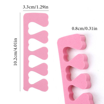 50/100 τμχ Nail Art Toes Spreaders Soft gel UV Polish Fingers Separators Sponge Toe Divider Paint Pedicure Paint