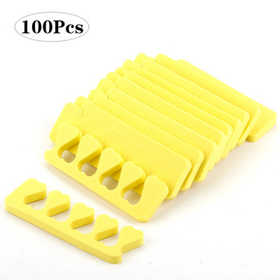 50/100 vnt. nagų dailės pirštų plokštuvai Minkštas gelis UV lakas pėdų pirštams skirtuvai Kempinėlių pirštų skirstytuvas manikiūro dažai pedikiūro reikmenys