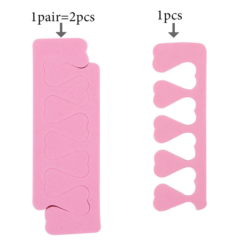 50/100 vnt. nagų dailės pirštų plokštuvai Minkštas gelis UV lakas pėdų pirštams skirtuvai Kempinėlių pirštų skirstytuvas manikiūro dažai pedikiūro reikmenys