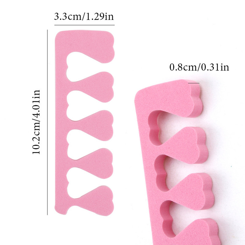 50/100 vnt. nagų dailės pirštų plokštuvai Minkštas gelis UV lakas pėdų pirštams skirtuvai Kempinėlių pirštų skirstytuvas manikiūro dažai pedikiūro reikmenys