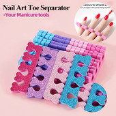 20/50 τμχ Μαλακοί αφροί Βαμβακερά διαχωριστικά δακτύλων για μανικιούρ Πεντικιούρ ποδιών Gel UV βερνίκι Nail Salon Σφουγγάρι Μανικιούρ Nail Art Tools