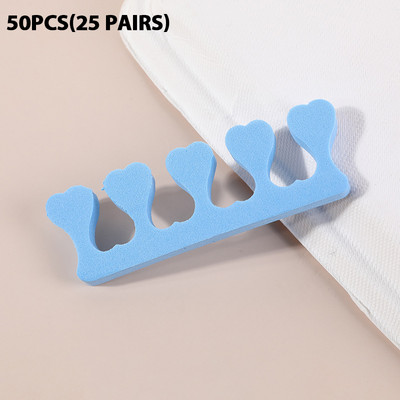 20/50 τμχ Μαλακοί αφροί Βαμβακερά διαχωριστικά δακτύλων για μανικιούρ Πεντικιούρ ποδιών Gel UV βερνίκι Nail Salon Σφουγγάρι Μανικιούρ Nail Art Tools