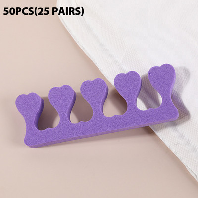 20/50 τμχ Μαλακοί αφροί Βαμβακερά διαχωριστικά δακτύλων για μανικιούρ Πεντικιούρ ποδιών Gel UV βερνίκι Nail Salon Σφουγγάρι Μανικιούρ Nail Art Tools