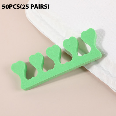 20/50 τμχ Μαλακοί αφροί Βαμβακερά διαχωριστικά δακτύλων για μανικιούρ Πεντικιούρ ποδιών Gel UV βερνίκι Nail Salon Σφουγγάρι Μανικιούρ Nail Art Tools