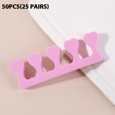 20/50 τμχ Μαλακοί αφροί Βαμβακερά διαχωριστικά δακτύλων για μανικιούρ Πεντικιούρ ποδιών Gel UV βερνίκι Nail Salon Σφουγγάρι Μανικιούρ Nail Art Tools