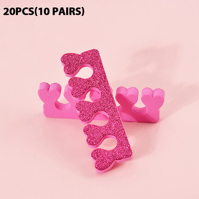 20/50 τμχ Μαλακοί αφροί Βαμβακερά διαχωριστικά δακτύλων για μανικιούρ Πεντικιούρ ποδιών Gel UV βερνίκι Nail Salon Σφουγγάρι Μανικιούρ Nail Art Tools