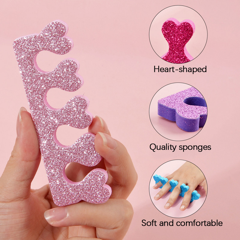 20/50 τμχ Μαλακοί αφροί Βαμβακερά διαχωριστικά δακτύλων για μανικιούρ Πεντικιούρ ποδιών Gel UV βερνίκι Nail Salon Σφουγγάρι Μανικιούρ Nail Art Tools