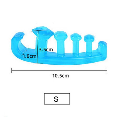 2 buc = 1 pereche Separator nou de protecție pentru degetele de la picioare Material corector de bunion potrivit pentru dispozitiv de îndreptat cu gel moale Distanțieri Instrument de îngrijire pentru targă