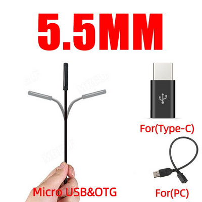 7 mm automobilio endoskopo kamera Endoskopinis lankstus IP67 6 LED tikrinimo išmanusis telefonas Automobilių endoskopas, skirtas Android telefono C tipo USB