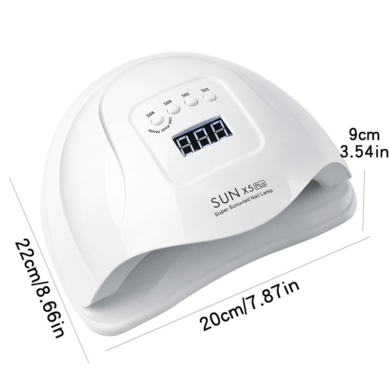 Körömlámpa 80 W-os, nagy helyű, kettős forrású UV-szárítógép