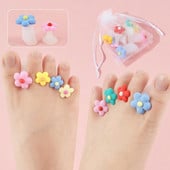 8 τεμάχια/συσκευασία σιλικόνης διαχωριστής δακτύλων χαριτωμένος μαλακός διαχωριστής δακτύλων πεντικιούρ για περιποίηση μανικιούρ Εργαλείο τέχνης νυχιών λουλούδι/ζαχαρωτά/καρδιά Νυχιών