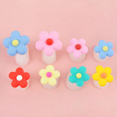 8 τεμάχια/συσκευασία σιλικόνης διαχωριστής δακτύλων χαριτωμένος μαλακός διαχωριστής δακτύλων πεντικιούρ για περιποίηση μανικιούρ Εργαλείο τέχνης νυχιών λουλούδι/ζαχαρωτά/καρδιά Νυχιών