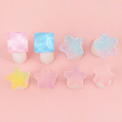 8 τεμάχια/συσκευασία σιλικόνης διαχωριστής δακτύλων χαριτωμένος μαλακός διαχωριστής δακτύλων πεντικιούρ για περιποίηση μανικιούρ Εργαλείο τέχνης νυχιών λουλούδι/ζαχαρωτά/καρδιά Νυχιών