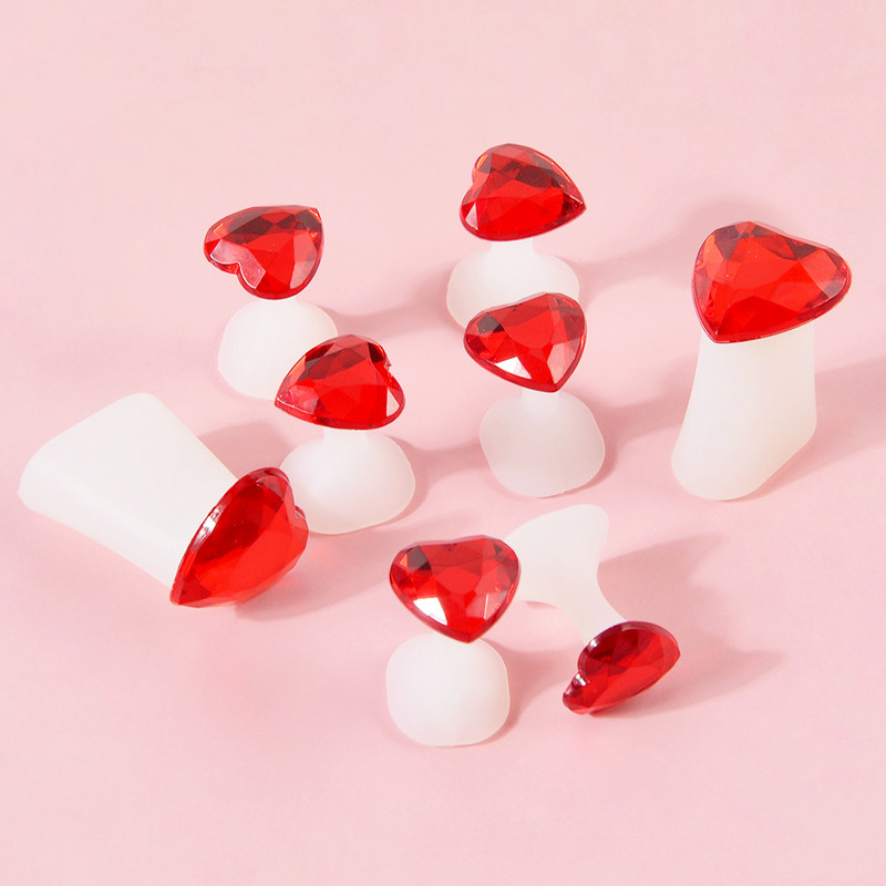 8 τεμάχια/συσκευασία σιλικόνης διαχωριστής δακτύλων χαριτωμένος μαλακός διαχωριστής δακτύλων πεντικιούρ για περιποίηση μανικιούρ Εργαλείο τέχνης νυχιών λουλούδι/ζαχαρωτά/καρδιά Νυχιών