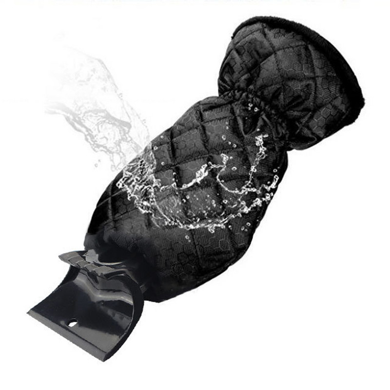 Racletă pentru zăpadă pentru parbriz de mașină + mănușă caldă Dispozitiv de îndepărtare a gheții pentru parbriz automat de iarnă Lopătă Instrument de îndepărtare a înghețului pentru geamuri