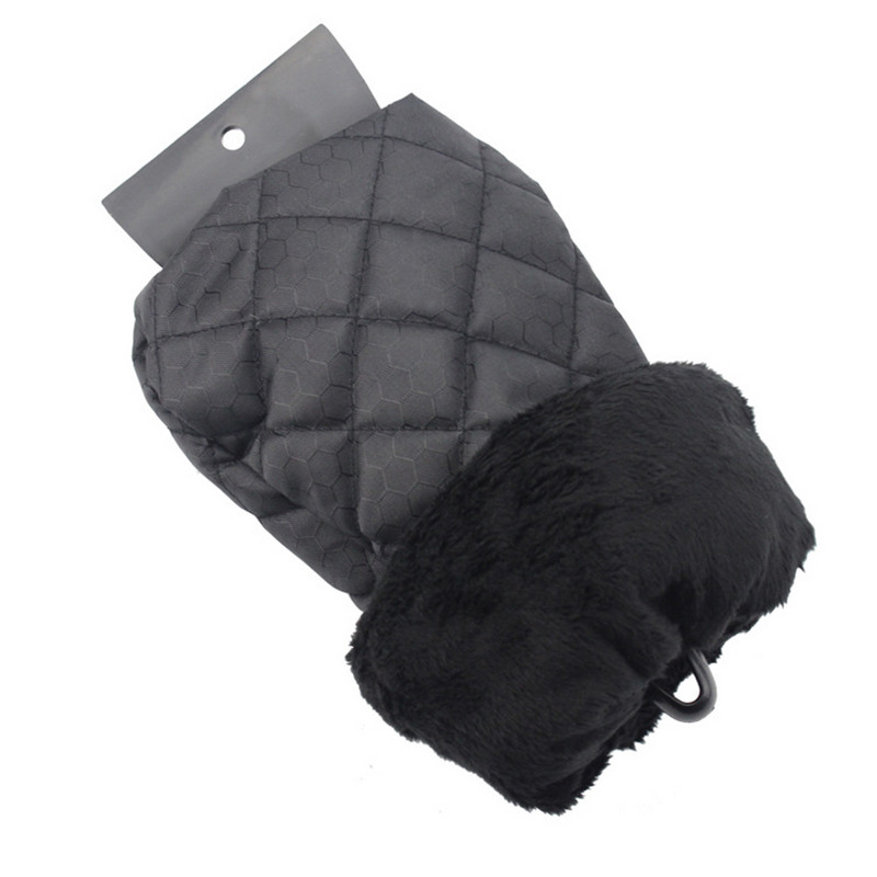 Racletă pentru zăpadă pentru parbriz de mașină + mănușă caldă Dispozitiv de îndepărtare a gheții pentru parbriz automat de iarnă Lopătă Instrument de îndepărtare a înghețului pentru geamuri