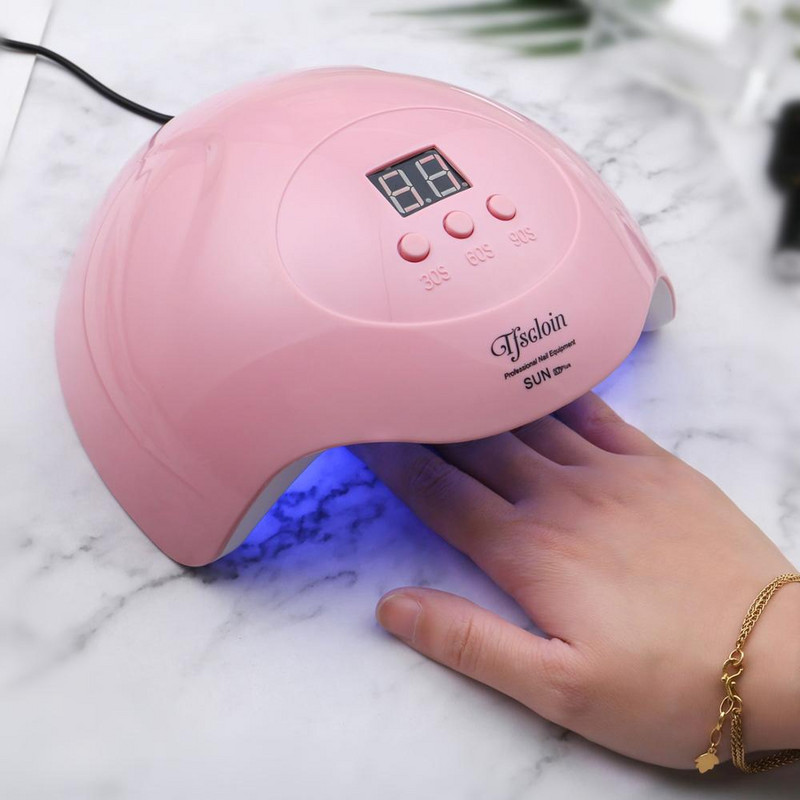 45 W nagų džiovintuvas LED UV nagų lempa LCD ekranas 15 LED lemputė visų tipų gelinio lako lako džiovinimo lempa USB jungties nagų įrankis