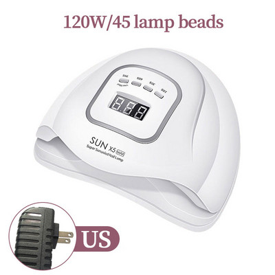 LINMANDA Professioal nešiojamas 220 W nagų fototerapijos aparatas 45 UV LED gelinio nagų lako džiovintuvo lempa manikiūro įrankių salono įranga