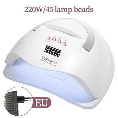 LINMANDA Professioal nešiojamas 220 W nagų fototerapijos aparatas 45 UV LED gelinio nagų lako džiovintuvo lempa manikiūro įrankių salono įranga