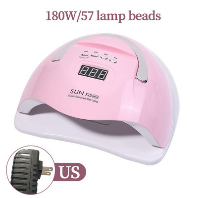 LINMANDA Professioal nešiojamas 220 W nagų fototerapijos aparatas 45 UV LED gelinio nagų lako džiovintuvo lempa manikiūro įrankių salono įranga