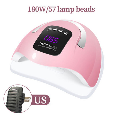 LINMANDA Professioal nešiojamas 220 W nagų fototerapijos aparatas 45 UV LED gelinio nagų lako džiovintuvo lempa manikiūro įrankių salono įranga