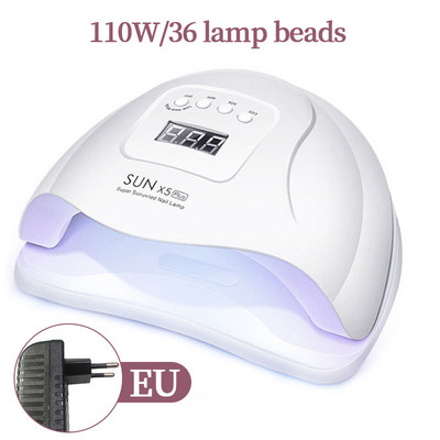 LINMANDA Professioal nešiojamas 220 W nagų fototerapijos aparatas 45 UV LED gelinio nagų lako džiovintuvo lempa manikiūro įrankių salono įranga