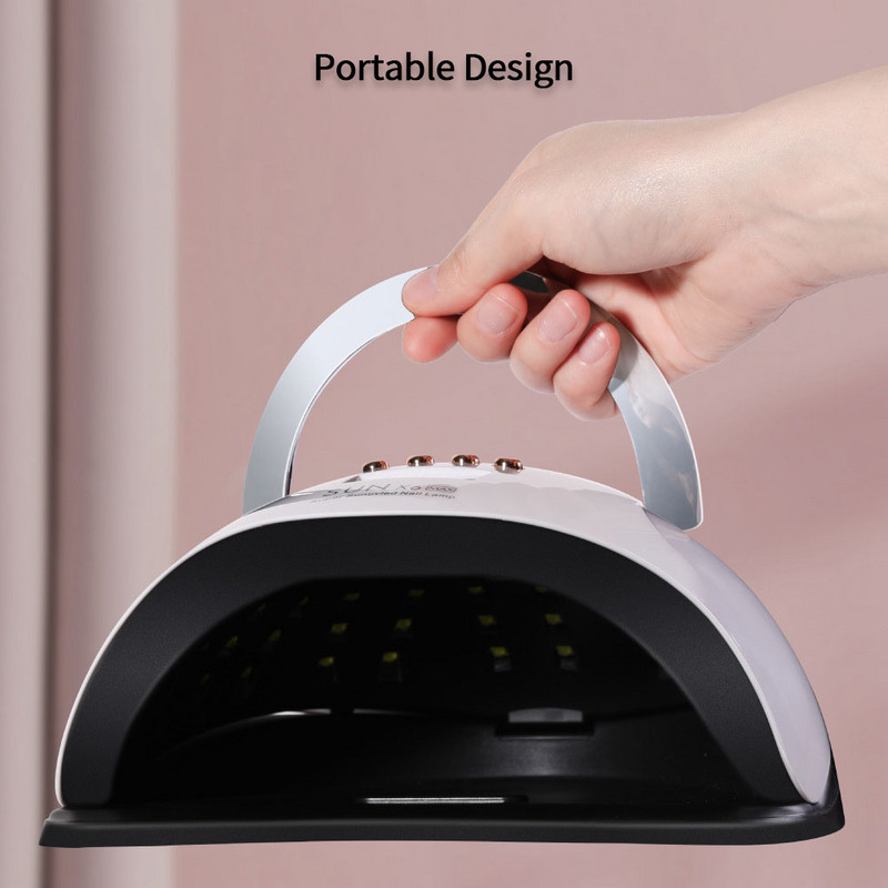 LINMANDA Professioal nešiojamas 220 W nagų fototerapijos aparatas 45 UV LED gelinio nagų lako džiovintuvo lempa manikiūro įrankių salono įranga