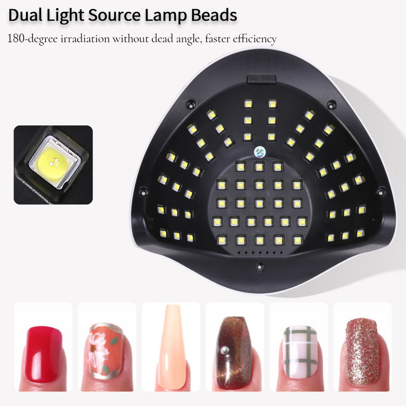 LINMANDA Professioal nešiojamas 220 W nagų fototerapijos aparatas 45 UV LED gelinio nagų lako džiovintuvo lempa manikiūro įrankių salono įranga