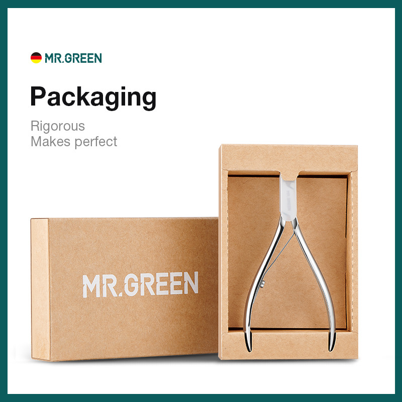 MR.GREEN nagų odelių žirklės manikiūro žirklės nerūdijančio plieno pincetas kirpimo mašinėlė negyvos odos šalinimo žirklinė stūmimo įrankio kirpyklė
