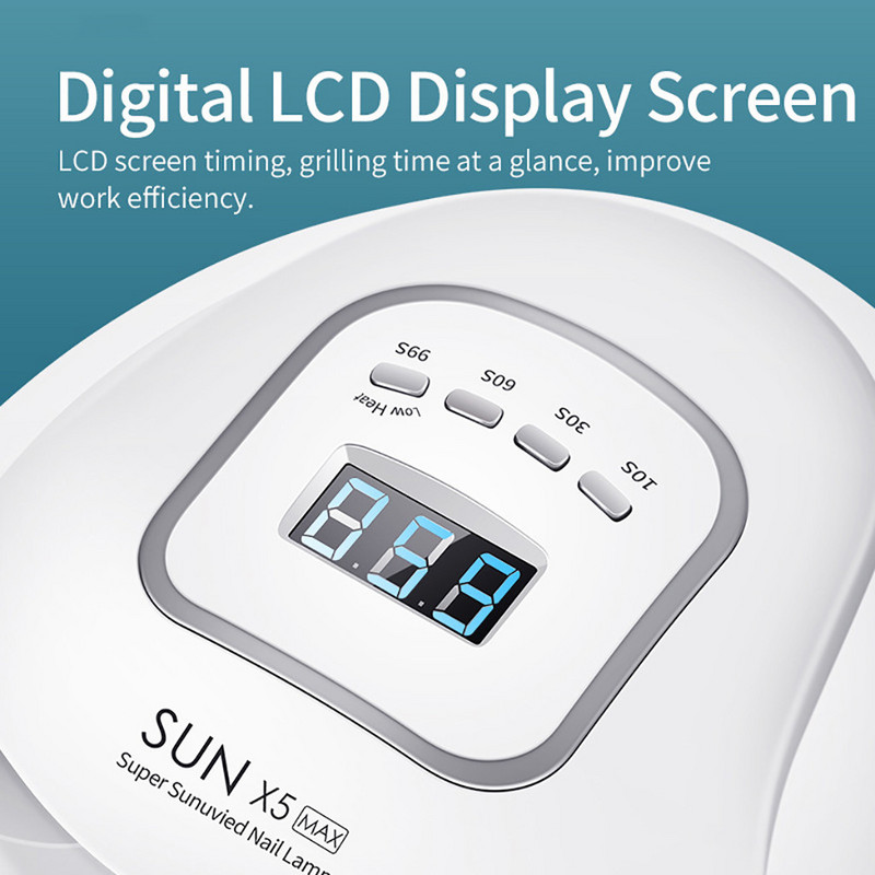 Nagų džiovintuvas LED nagų lempa UV lempa, skirta sukietinti visus gelinius nagų lakus su judesio jutikliu manikiūro pedikiūro salono įrankių laikmatis