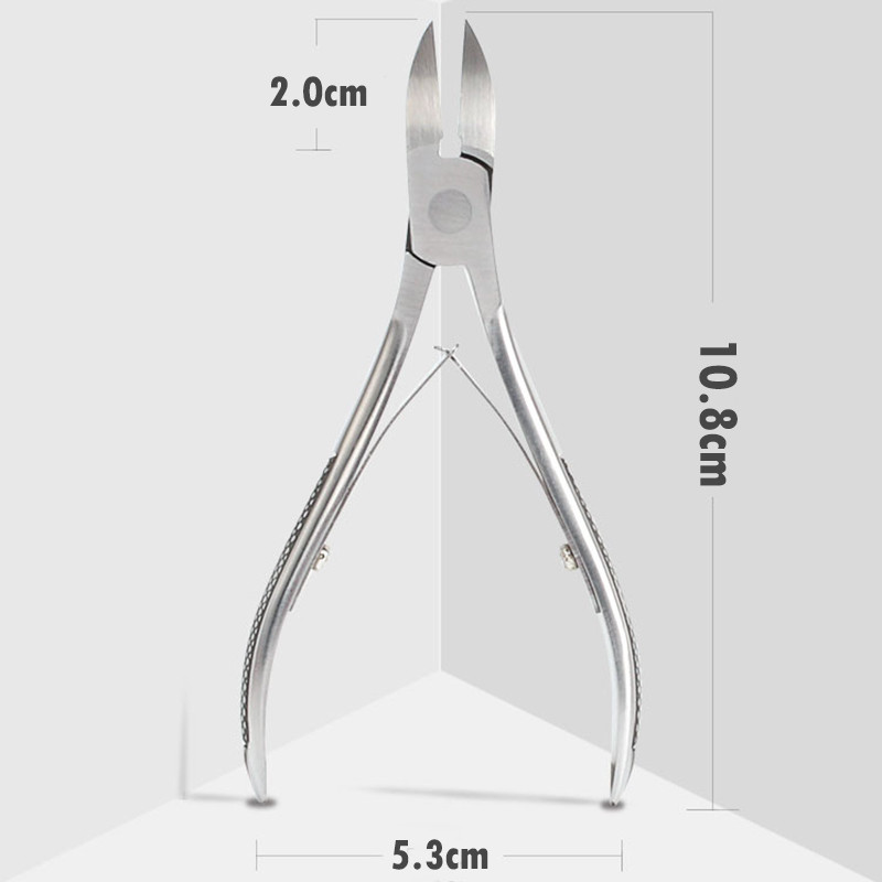 1db Sliver Lábujjköröm Benőtt Köröm Art Cuticle Clipper Clipper Élvágó Manikűr Olló Fogó Szerszám Pedikűr Elhalt Bőr eltávolító