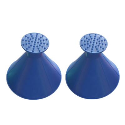 Livrare gratuită 2/4 bucăți auto mașină magică fereastră parbriz racletă de gheață pâlnie de ulei pentru îndepărtarea zăpezii lopată raclete pentru ferestre con dezghețare