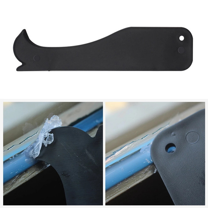 Set de instrumente de etanșare din silicon pentru uși de fereastră, 4 buc. Set de instrumente de etanșare, răzuitoare cu spatulă, instrument de îndepărtare a calafătului de ciment, pentru finisarea mortarului de etanșare