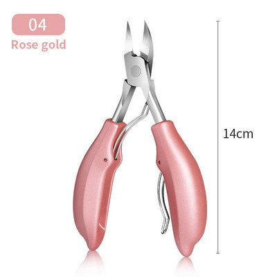 BORN PRETTY Clipper profesionist pentru arta unghiilor, tăietor pentru piele moartă, lustruit, tăietor de unghii din oțel inoxidabil, foarfecă, instrumente de îngrijire a unghiilor