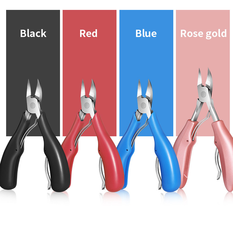 BORN PRETTY Clipper profesionist pentru arta unghiilor, tăietor pentru piele moartă, lustruit, tăietor de unghii din oțel inoxidabil, foarfecă, instrumente de îngrijire a unghiilor