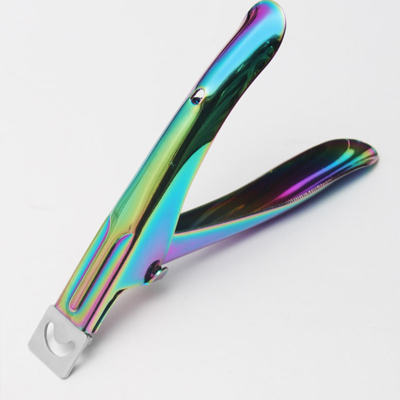 Cuticule pentru unghii Foarfece din oțel inoxidabil Pensetă curcubeu Dispozitiv pentru îndepărtarea pielii moarte Foarfecă Clește Instrument de împingere