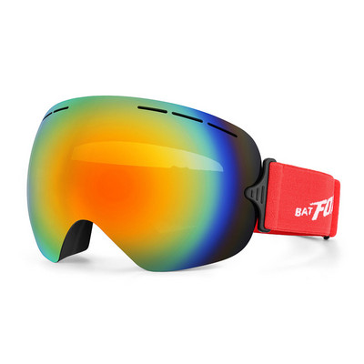 Ochelari de schi Bărbați Femei Ochelari de schi anti-aburire pentru zăpadă de iarnă cu mască gratuită Straturi duble Ochelari de snowboard UV400