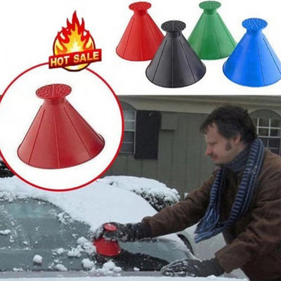 Winter Car Magic Hóeltávolító Kaparó Ablak Szélvédő Olaj Tölcsér Lapát Ablakkaparók Jégtelenítő kúp Jégkaparó Hólapát