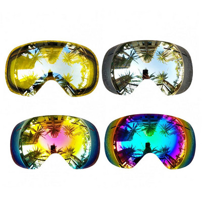 Ски очила Единични лещи против замъгляване UV защита Мъже Жени Сноуборд очила за ски на открито Екипировка за зимни спортове