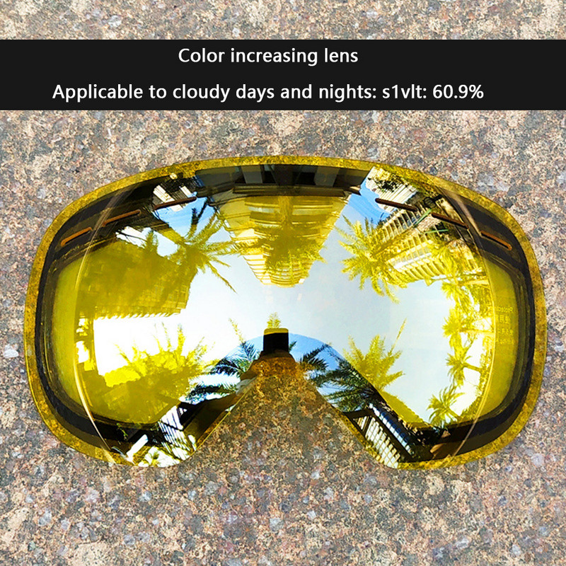 Ochelari de schi Lentile unice Protecție UV anti-aburire Bărbați Femei Ochelari de snowboard pentru echipament de sport de iarnă de schi în aer liber