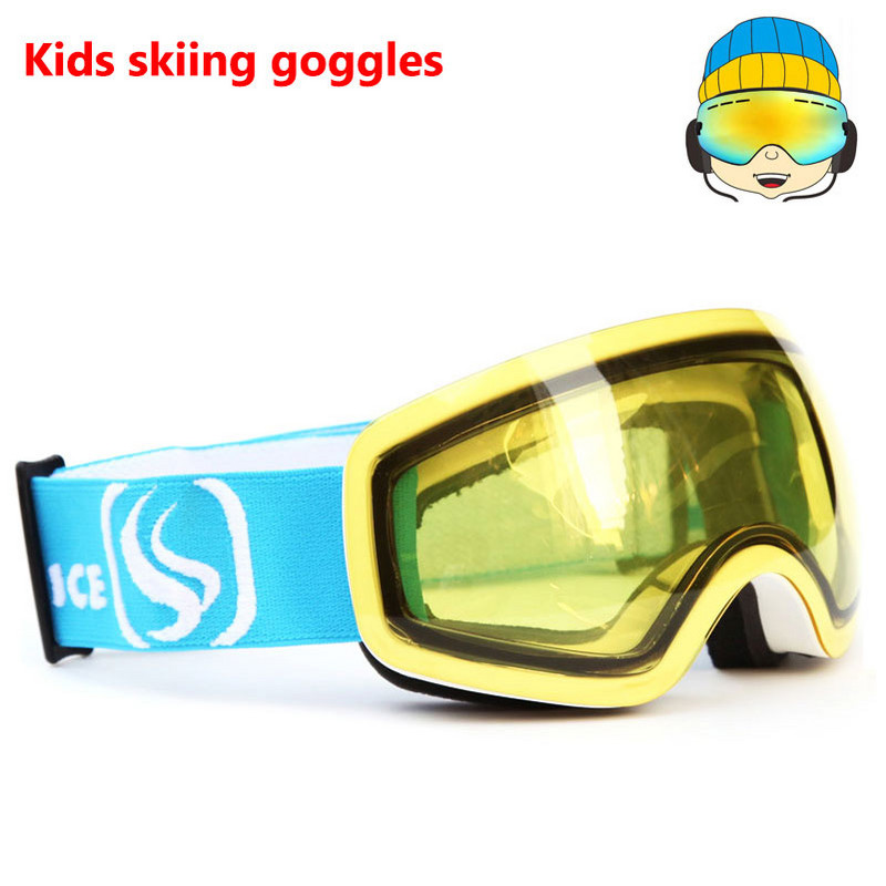 Snieglenčių akiniai 4-15 metų vaikams veidrodis slidinėjimo akiniai akiniai Dvigubi lęšiai UV400 nuo rasojimo vaikams slidinėjimo kaukės akiniai berniukams mergaitėms