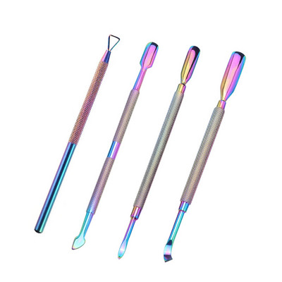 Cuticule pentru unghii Foarfece din oțel inoxidabil Manichiură Clipă colorată Dispozitiv pentru îndepărtarea pielii moarte Pedichiură Clește pentru ciocul de vultur