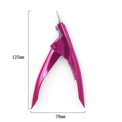 Cuticule pentru unghii Foarfece din oțel inoxidabil Manichiură Clipă colorată Dispozitiv pentru îndepărtarea pielii moarte Pedichiură Clește pentru ciocul de vultur