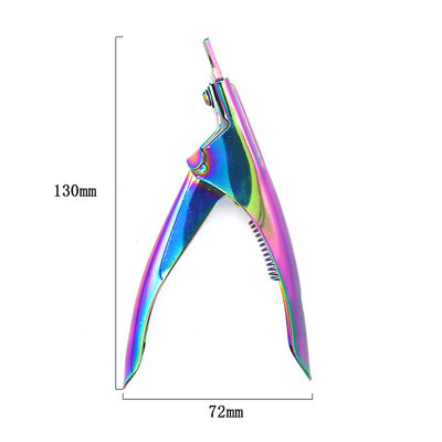 Cuticule pentru unghii Foarfece din oțel inoxidabil Manichiură Clipă colorată Dispozitiv pentru îndepărtarea pielii moarte Pedichiură Clește pentru ciocul de vultur