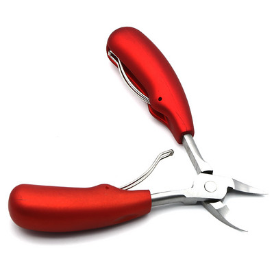 Cuticule pentru unghii Foarfece din oțel inoxidabil Manichiură Clipă colorată Dispozitiv pentru îndepărtarea pielii moarte Pedichiură Clește pentru ciocul de vultur