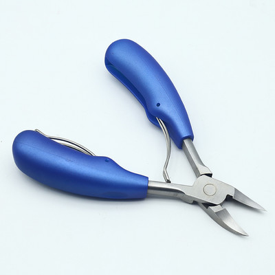 Cuticule pentru unghii Foarfece din oțel inoxidabil Manichiură Clipă colorată Dispozitiv pentru îndepărtarea pielii moarte Pedichiură Clește pentru ciocul de vultur