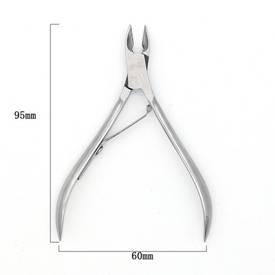 Cuticule pentru unghii Foarfece din oțel inoxidabil Manichiură Clipă colorată Dispozitiv pentru îndepărtarea pielii moarte Pedichiură Clește pentru ciocul de vultur