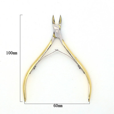 Cuticule pentru unghii Foarfece din oțel inoxidabil Manichiură Clipă colorată Dispozitiv pentru îndepărtarea pielii moarte Pedichiură Clește pentru ciocul de vultur